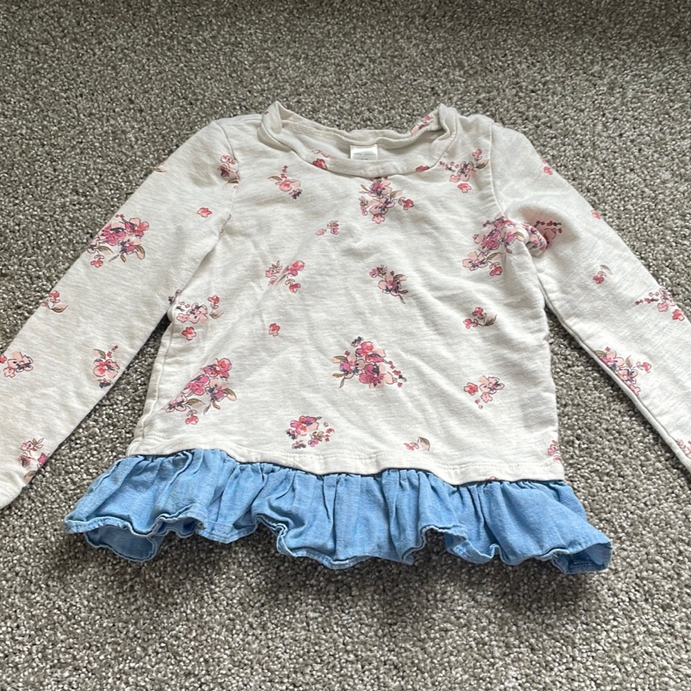 4T floral shirt